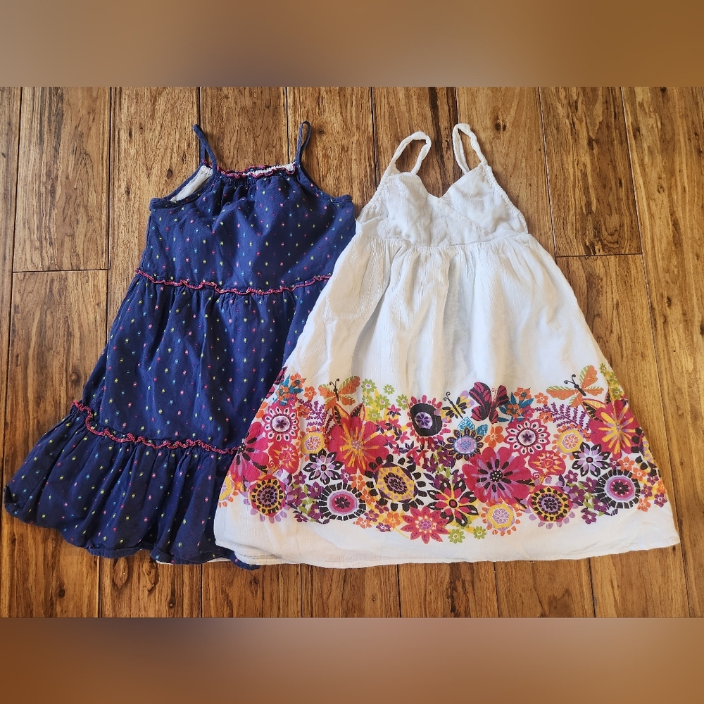 Charming Kids' Floral and Polka Dot Dress Set